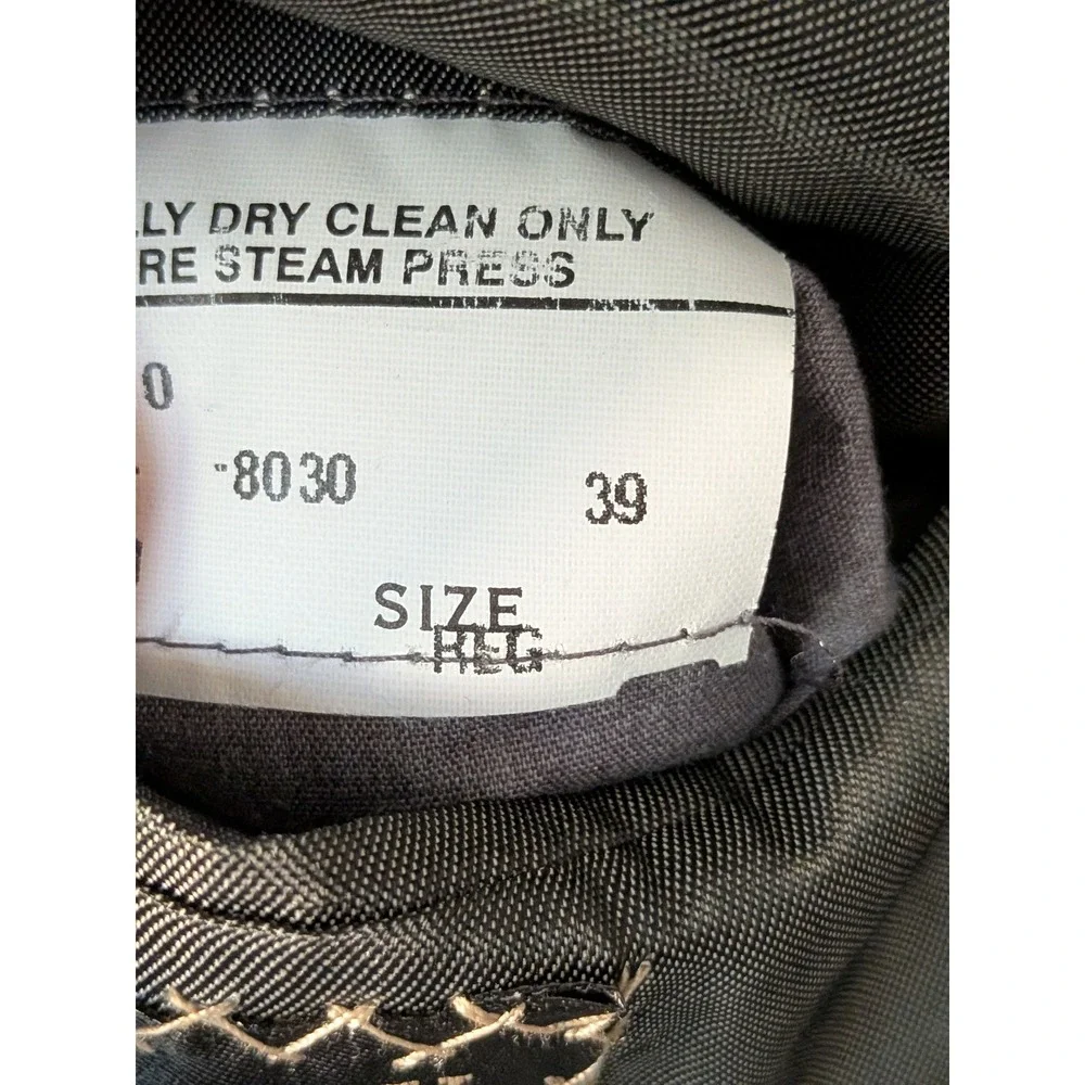 Southwick Mens Gray Micro Check 3 Button Sport Coat Blazer USA Made 39 Reg